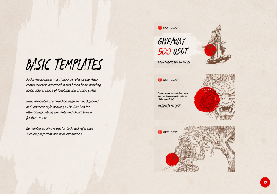 Templatki Social Media w brand booku