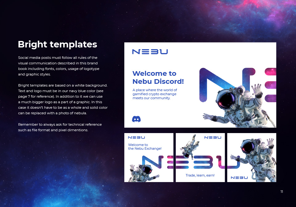 Templatki Social Media w brand booku